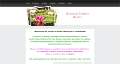 Desktop Screenshot of burbankwomenshealth.com